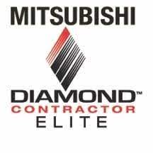 Mitsubishi Electric and Diamond Contractor Eliet Logos